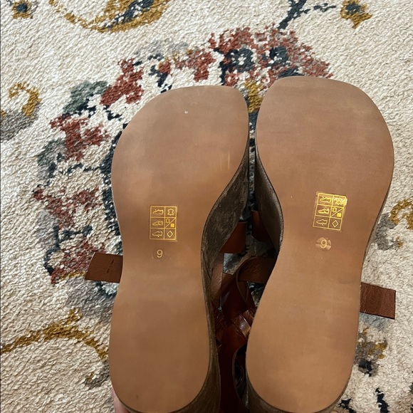 Jeffrey Campbell Woven Leather Platform Sandals - Brown - Picture 4 of 13